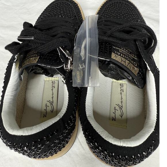 NIB | Vintage Havana Bravo Black Rhinestone Sneakers | Glam Star Sneakers - Picture 8 of 11